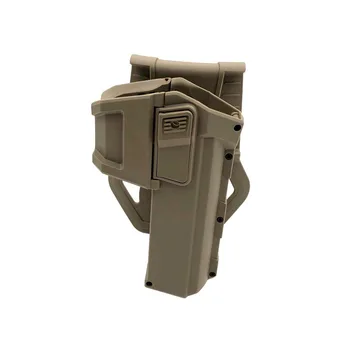 

Tactical Movable Pistol Holsters for G17 G18 with Flashlight or Laser Mounted Glock Series Right Hand Waist Gun Holster