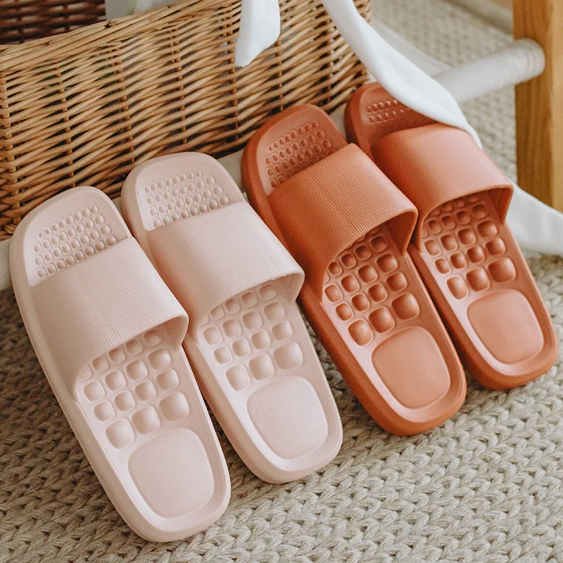 

2020 New Japanese Massage Slippers Men and Women Summer Home Bath Slides Couple Non-slip Soft EVA Indoor Beach Shoes pantufa