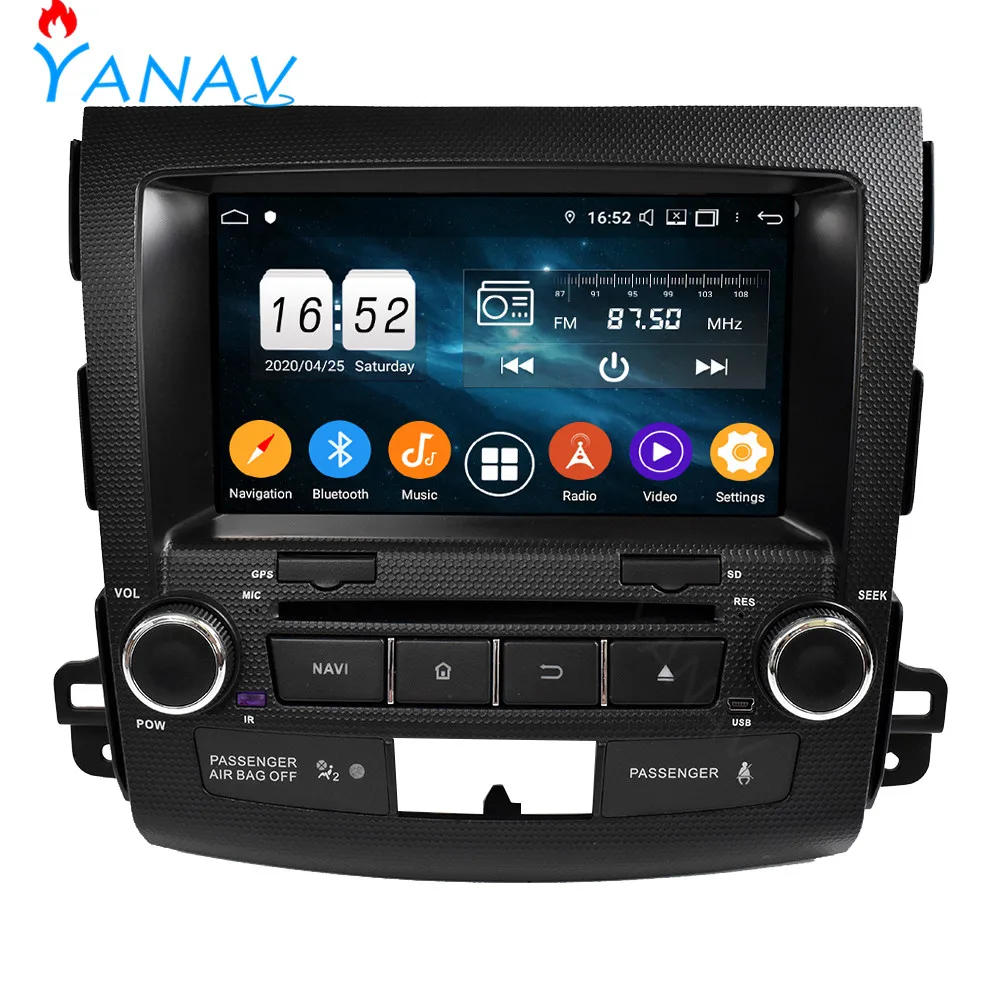 Автомагнитола 2DIN Android стерео приемник для Mitsubishi Outlander 2006-2012 сенсорный