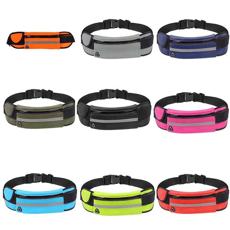 Waterproof Running Waist Bag Canvas Sports Jogging Portable Outdoor