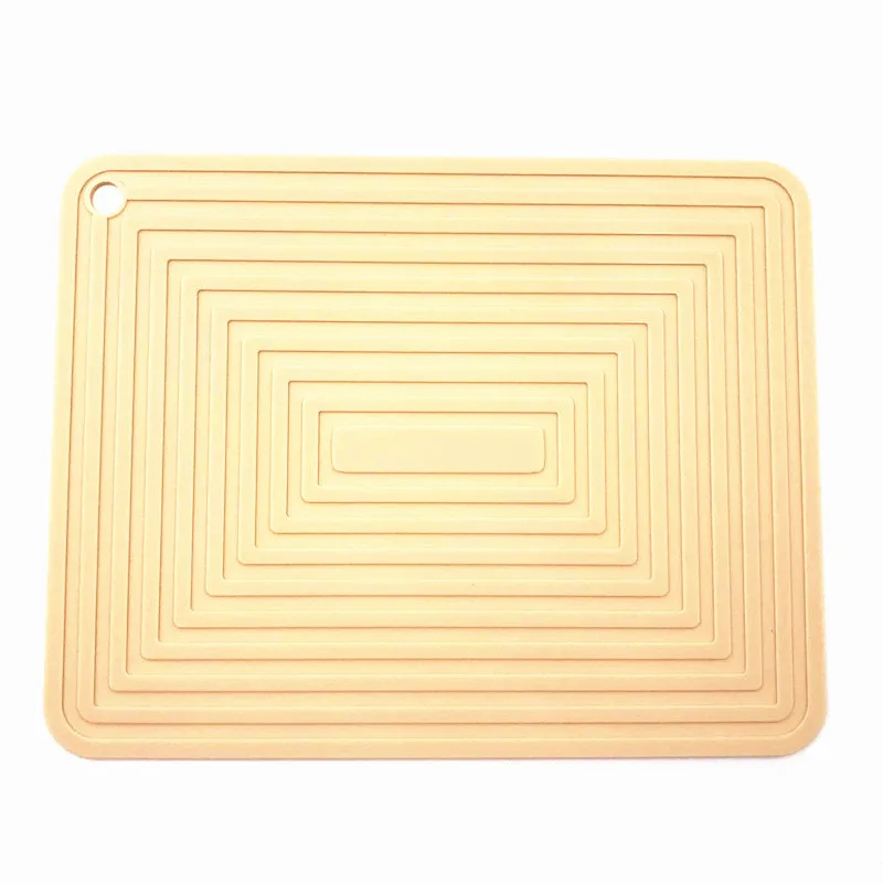 Beige Многофункциональный стол столовых силиконовые теплоизоляция Non-Slip посуда колодки Кухня прочный коврик для выпечки горшок держатель коврик - Цвет: Beige