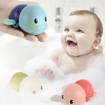 

Infant Baby Bath Toys Bathing Turtle Animals Toddler Bathtub Cute Cartoon Toddler Bath Toys Wind-Up Turtle Water Play Toys
