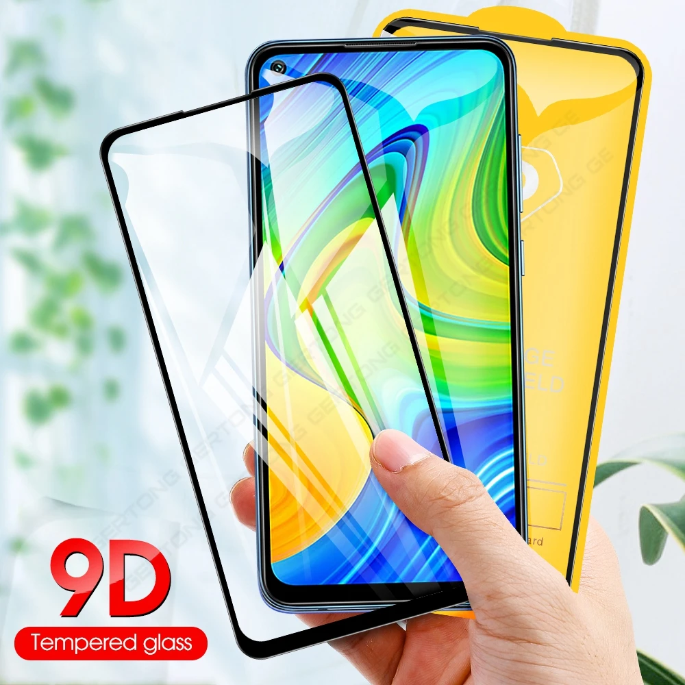 Защитное стекло 9D для Xiaomi Redmi Note 9 8 7 Pro 8T Защита экрана Max изогнутое закаленное