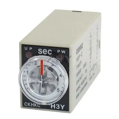 

H3Y-2 DC 24V DPDT 0-5 Seconds 5S 8 Pins Power on Time Delay Relay