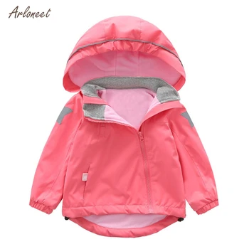 

ARLONEET Kid warm hooded coat&outwear children 2019 winter jackets &coat Letter girls jackets children clothing kids clothes