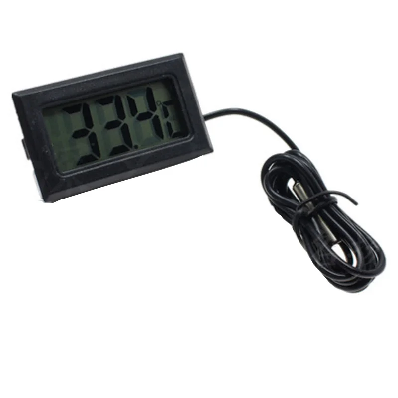blackB Цифровой LCD гигрометр Температура Измеритель влажности термометр для холодильника с морозильной камерой измеритель измерительный инструмент 20% off - Цвет: blackB