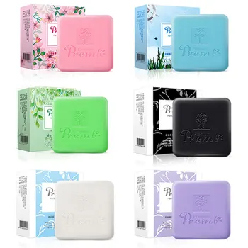 

Goat milk sea salt handmade soap mite removal bamboo charcoal soap lavender face cleansing tea tree essential oil soap