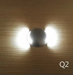 Q2 LukLoy светодиодный поляризационный светильник, 3 Вт, водонепроницаемый светильник, боковой светильник, ландшафтный сад, черепаха, раковина, светильник IP67, светильник для ног - Испускаемый цвет: Q2