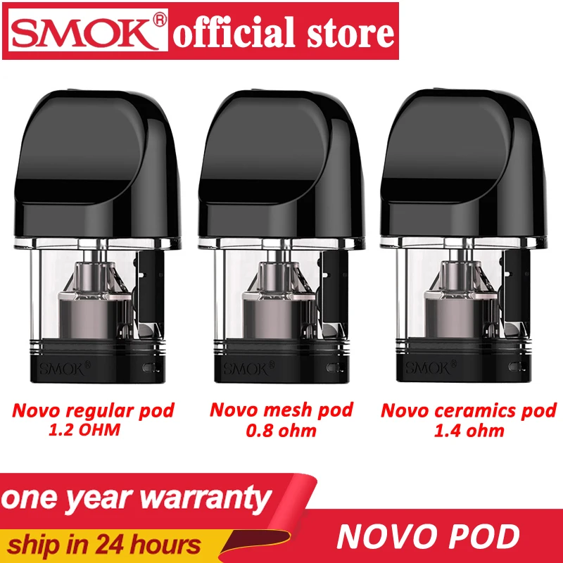 

SMOK Novo novo 2 Pod regular mesh ceramics DC MTL pod 2ml Capacity Electronic Cigarette Atomizer tank Vape Fit for Novonovo2Kit