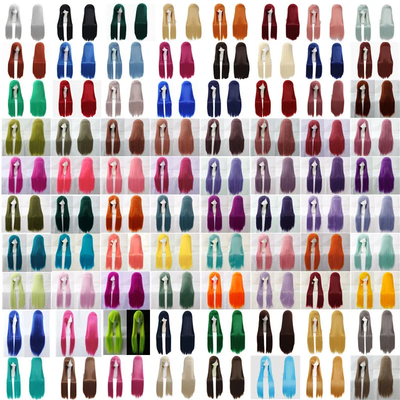 Pink Wigs Hair Synthetic-Wig-Cosplay High-Temperature Straight Air-Volume Big-Wave Bulk