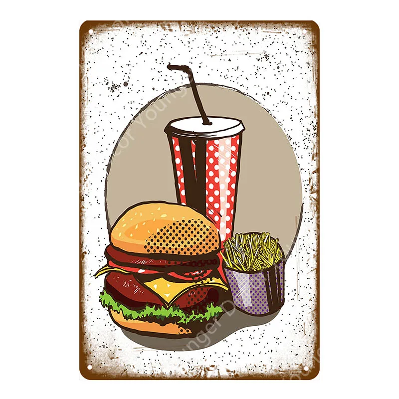 Mom's Diner настенный плакат завтрака обедов Ешьте. Пейте. Хороший фаст-фуд винтажная металлическая вывеска для паба, бара домашний Дом Кухня Декор YI-049 - Цвет: YD1952EI