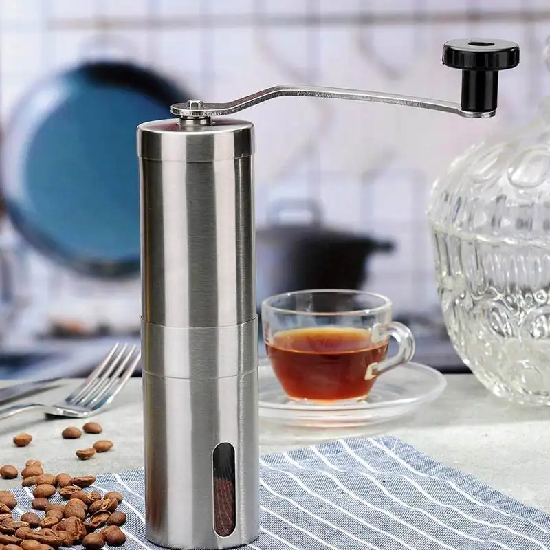 

Hand Coffee Grinder Mini Stainless Steel Manual Coffee Bean Burr Grinders Mill Kitchen Tool Ceramic Corn Crocus Grinding Machine