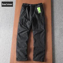 

Autumn Winter Thicken Windproof Waterproof Punk Outdoor Plus Velvet Softshell Pants Mens Vintage Straight Casual Cargo Pants