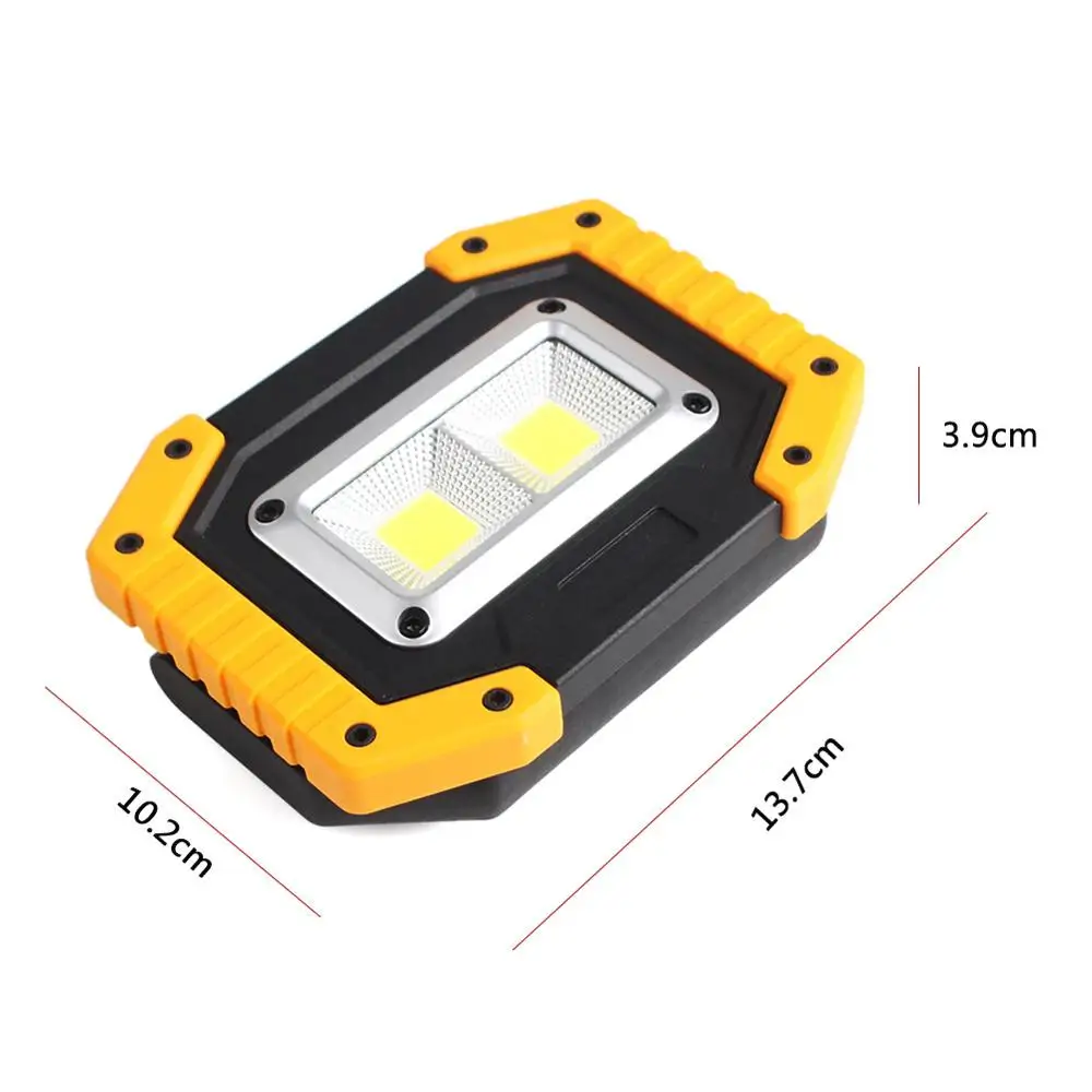 30 Вт Светодиодный рабочий свет беспроводной прожектор COB аварийные огни безопасности с usb-портом использовать для гаража кемпинга рыбалки