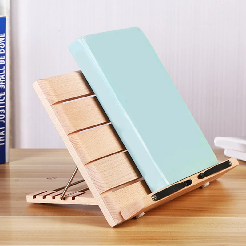 

New-Portable Desktop Wooden Reading Stand Student Child Adult Book Reader Reading Stand Bookshelf Music Stand