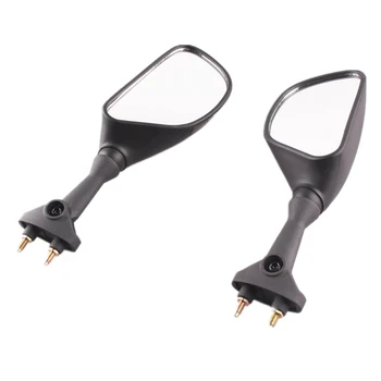 

For KAWASAKI NINJA ZX6RR ZX6R 636 2003-2004 1 Pair Motorcycle Left & Right Side Mirror Rear View Mirrors Motor Accessories Black