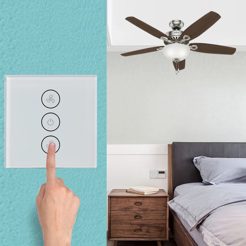 Smart Life WiFi умный сенсорный Вентилятор переключатель панель Alexa голосовой пульт дистанционного управления граффити приложение ЕС умный переключатель работа с Google Home Alexa