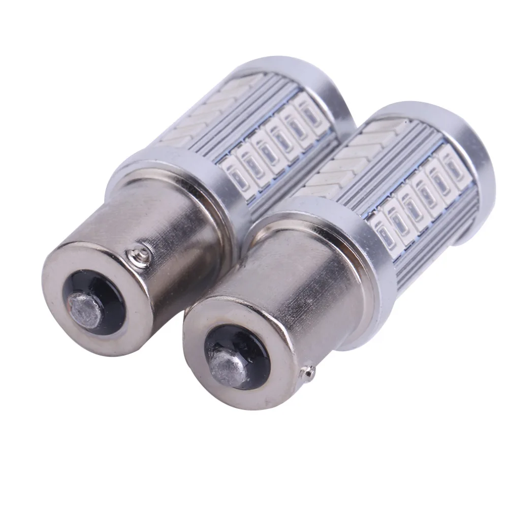 2 х BA15S P21W 1156 33SMD 5630 12V Авто автомобильная резервная копия светильник супер яркий светодиодный автомобильный обратный резервный задний фонарь лампа