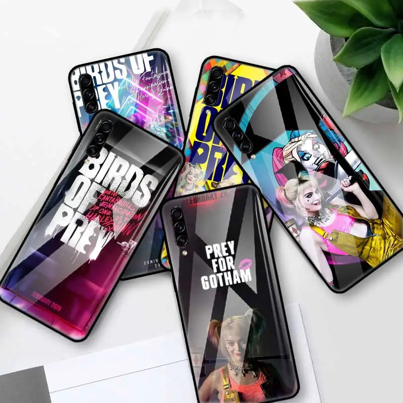 Birds of Prey Harley Quinn 2020 Glass Case For Samsung Galaxy A70 A50 A40 A30 A20 S A10 A91 J4 J6 Plus A51 A71 Phone Cover Coque