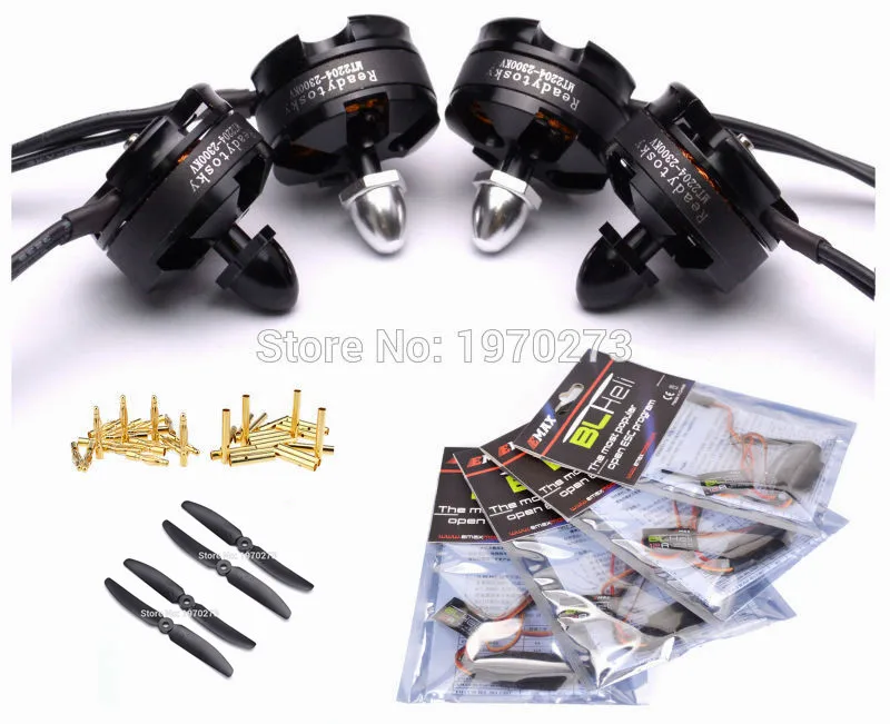 Simonk / BLheli 12A ESC + 4 шт. MT2204 2300KV двигатель CW CCW Для Multi Quad Copter | Игрушки и хобби