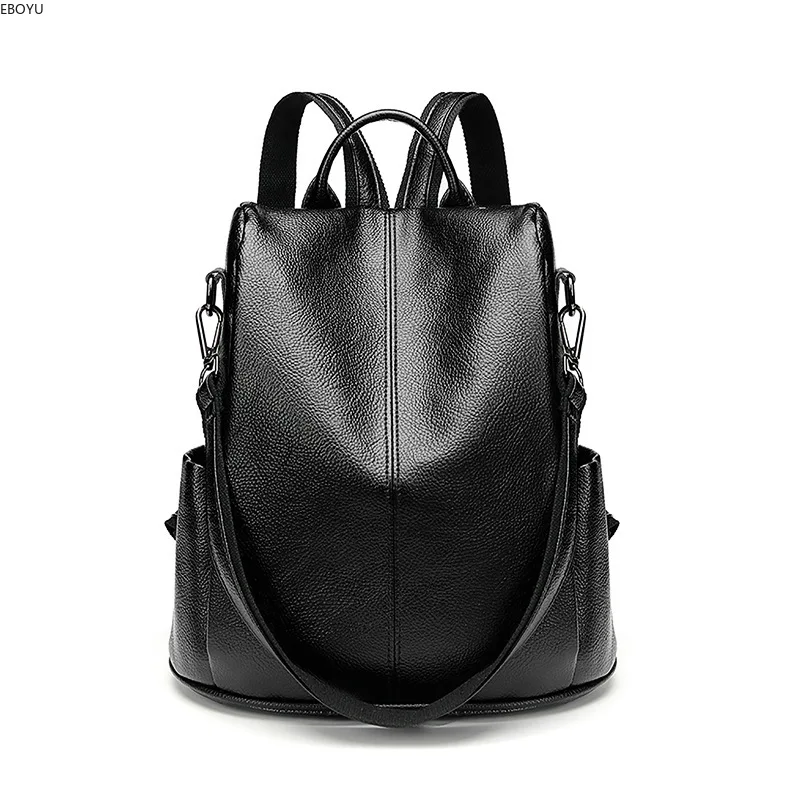 EBOYU Retro Women Anti-Theft Backpack Purse Casual Shoulder Bag Ladies Book Bag Rucksack Travel Bag School Bags C9028