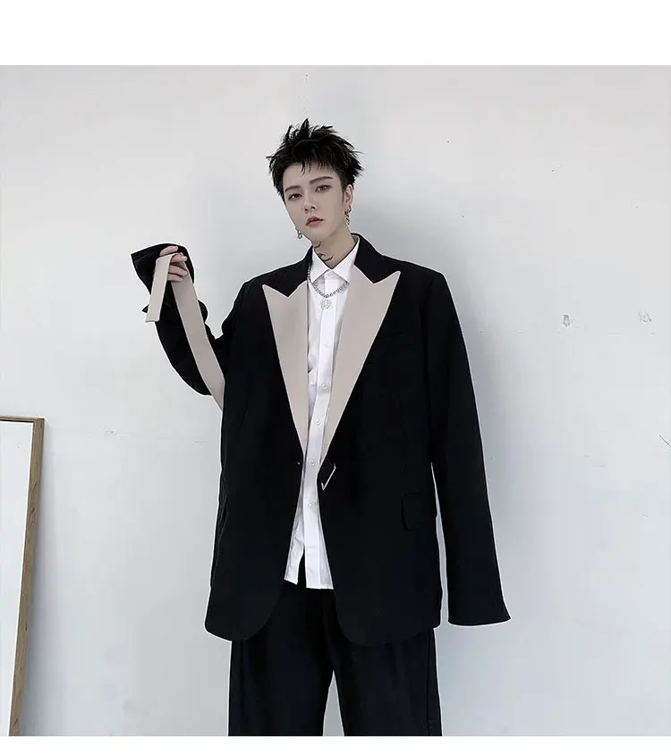 Краш цвет корейский Жених мужчин Slim Fit ткать приносить парадный костюм Человек Ternos Masculino Весна длинный рукав ремень украшения