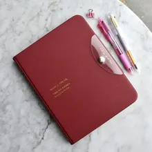 Shine Day планировщик крутой большой размер кожаная катушка дня недатированный планировщик Еженедельный Ежемесячный план подарок 192P