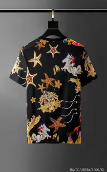 

WB5403 Fashion Men's Tops & Tees 2020 Runway Luxury famous Brand European Design Short Print party style T-Shirts Men's Clothing