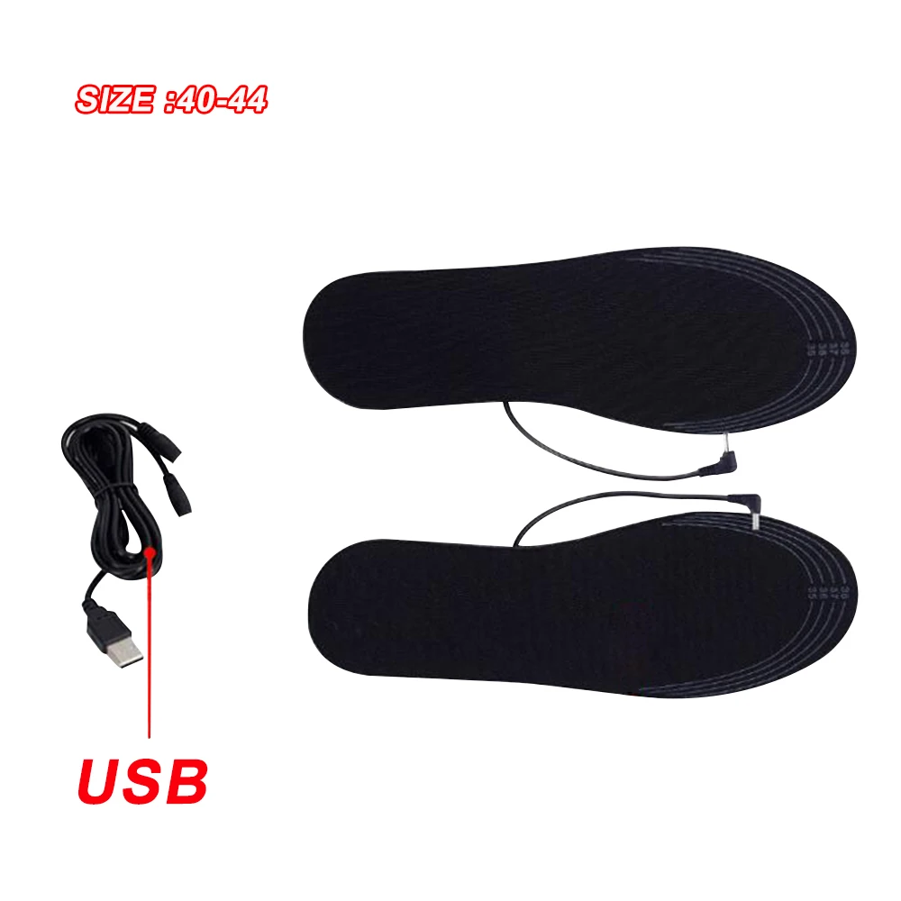 DIY Cuttable Подогреваемые ботинки стельки USB Электрический зимний обогреватель для ног Бесплатные Безразмерные носки подогреватель стельки для мужчин и женщин для мальчиков и девочек 3