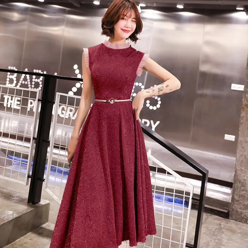 Элегантный Холтер Biling Qipao вечернее платье леди блестками Cheongsam без рукавов изысканные макси платья с поясом Robe De Soiree