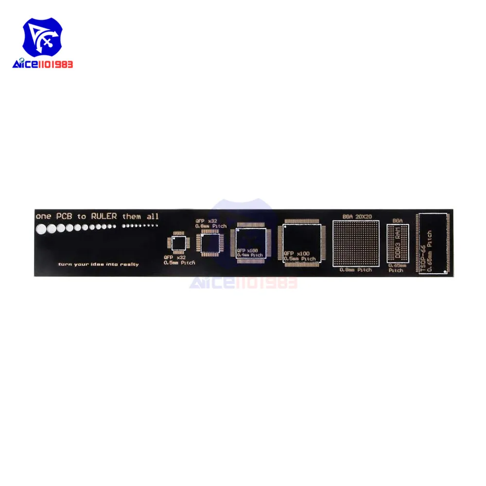 Линейка diymore для электронных инженеров измерительный инструмент диодов и