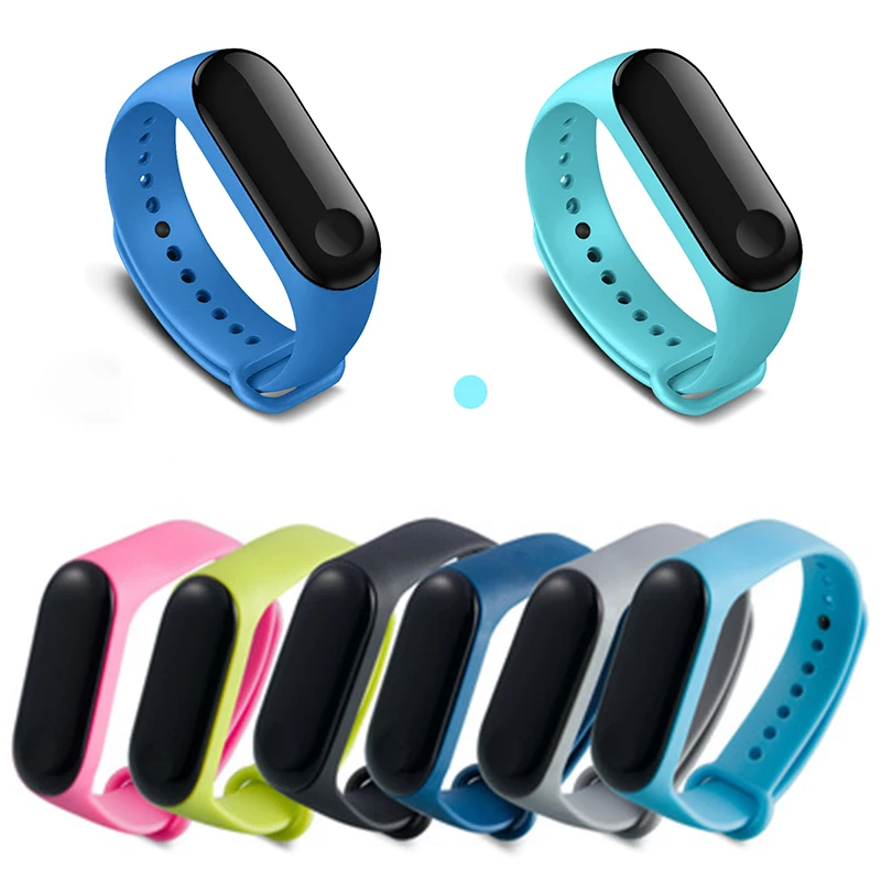 Цветной браслет для Xiaomi mi band 4 аксессуары ремешка miband сменный силиконовый ремешок