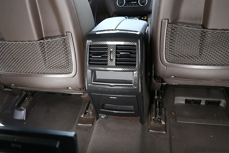 2 шт. ABS заднего ряд Кондиционер Vent рамка Накладка для Mercedes Benz GLE класса GLS GL ML320 350 400 2013- аксессуары