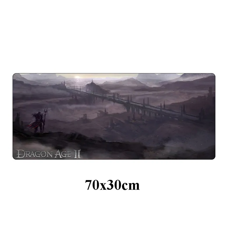 Большой 70x30 см дракон возраст 2 игровой геймерский коврик для мыши Прочный геймер резиновая компьютерная клавиатура pad запирающийся край ноутбука Настольный коврик - Цвет: Зеленый