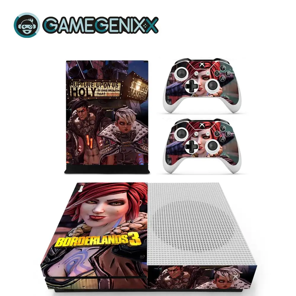 GAMEGENIXX Кожа Наклейка виниловая оберточная крышка полный набор для Xbox One Slim консоли и 2 контроллеров-borderland 3
