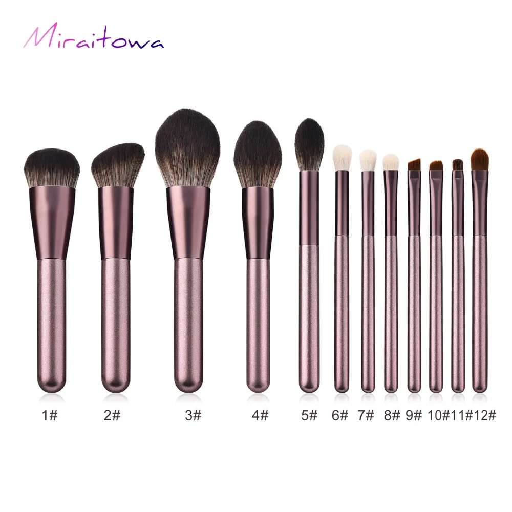 12 pcs Makeup Brushes Set professional Foundation Powder Eyeshadow Blending Eyebrow kabuki cosmetic brush Tool