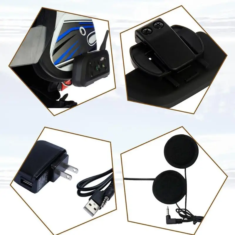VNETPHONE V6 1200 м bluetooth Интерком мотоциклетный шлем домофон водонепроницаемый беспроводной BT гарнитура для 2 гонщиков
