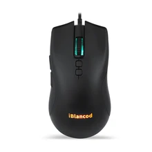 Usb com fio mouse luzes óptico com fio mouse do computador para o escritório & casa ratos computador para windows plug and play