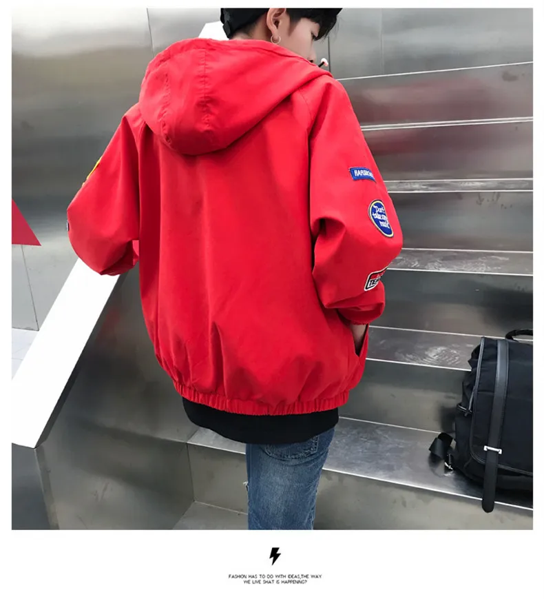 Hong Kong style BF весеннее пальто для мужчин корейский стиль для мальчиков Harajuku BF Стиль студентов универсальная куртка Ulzzang бейсбольная форма Fas