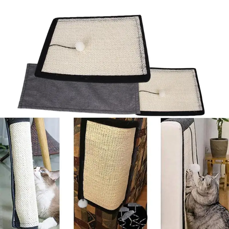 Pet Cat устойчивая Когтеточка для защиты дивана коврик коготь сизалевый коврик