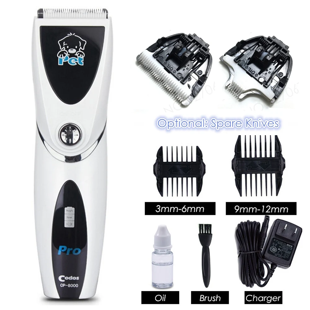 Codos CP8000 Professional Cat Dog Hair Trimmer Electric Mower Pet Hair Clipper Rechargeable Pets Grooming Shaver Haircut Machine, pet clipper,dog hair trimmer,pet hair trimmer,dog clipper
