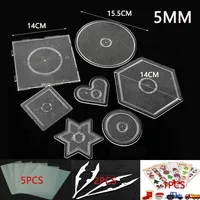 2.6/5mm Mini Hama Beads template Toy DIY perler tool Beads Educational Tangram Jigsaw Puzzle Iron beads tool Free shipping 2