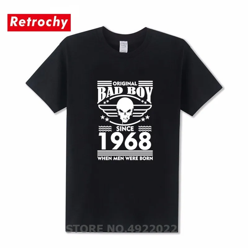 

Creative Letter Design Original Bad Boy Heisenberg Retro T Shirt Since 1968 When Men Were Born T-Shirt Breaking Bad Print Tshirt