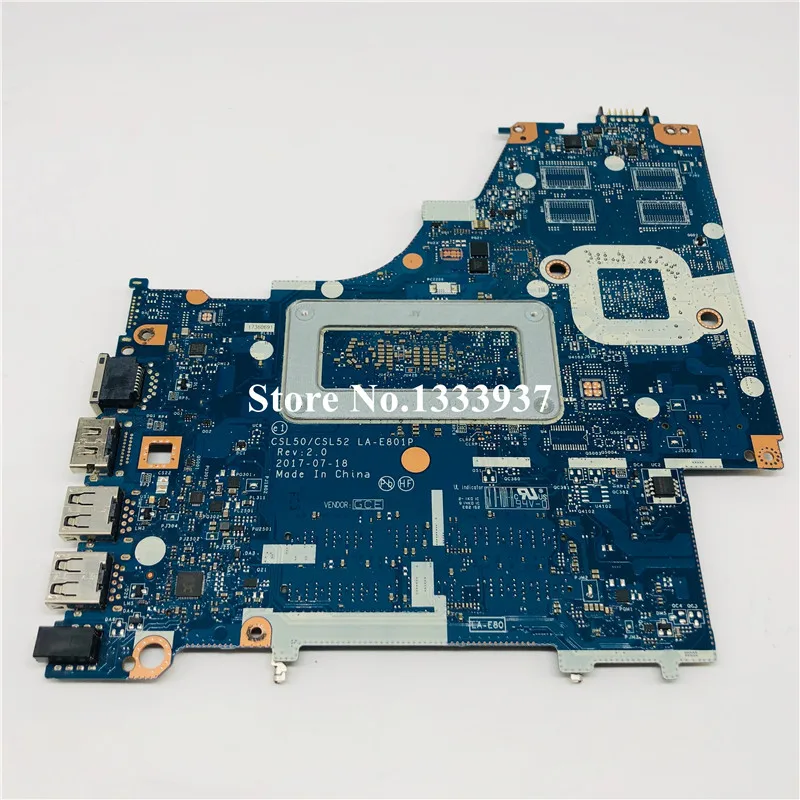 CSL50/CSL52 LA-E801P для hp 15-BS Материнская плата ноутбука 924751-601 924751-001 924751-501 с i5-7200U DDR4 полностью протестированная материнская плата