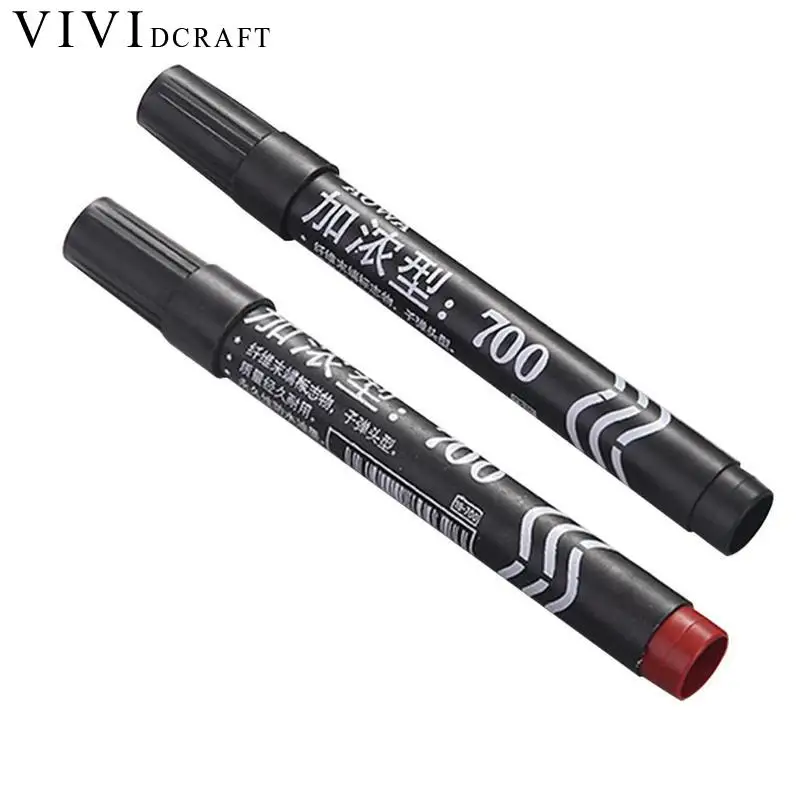 

Two Ends Mark Stud Indelible Marker Pen Hook Line Writing Bright Fade For Students,Officers Office School Fluency Not Color S5I8