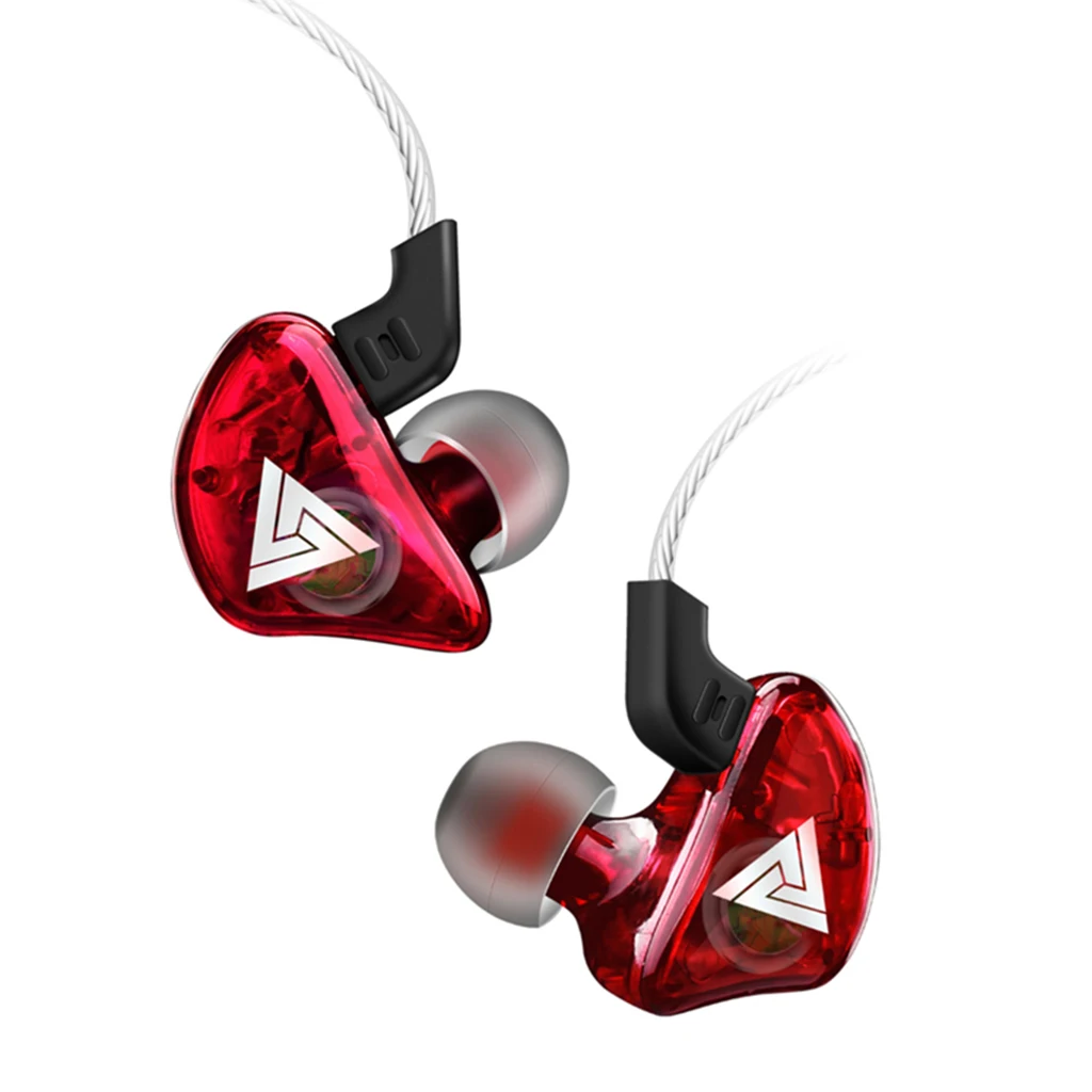 Earphone Headphone QKZ CK5 In Ear Earphone Stereo Race Sport Headset, 3.5mm (Red, Blue)