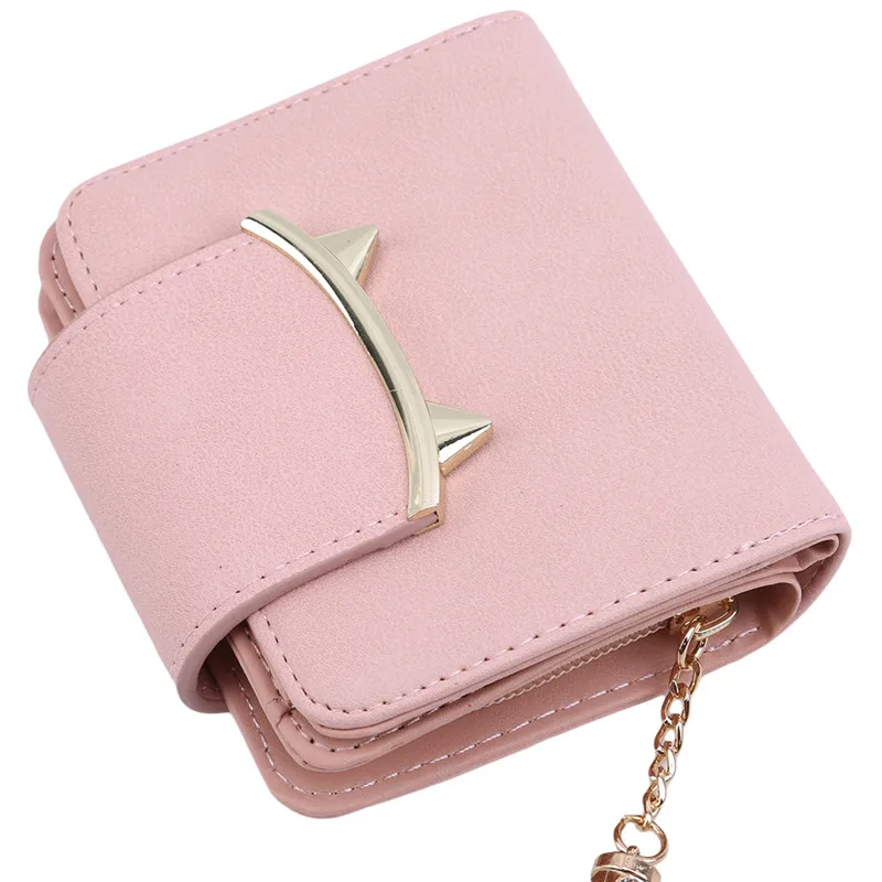 Женские кошельки Маленький модный брендовый кожаный кошелек женская сумка для