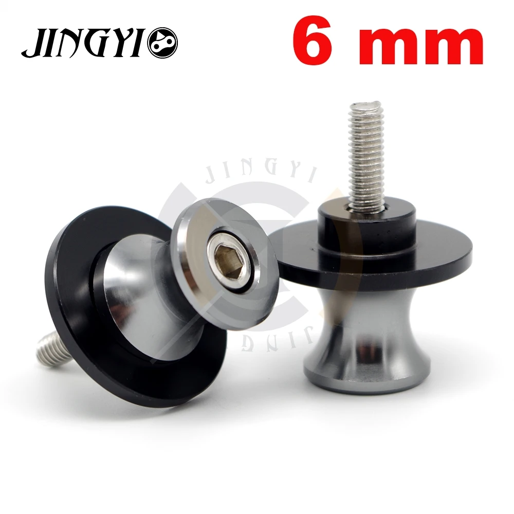 CNC алюминиевый мотоцикл поворотный рычаг катушка слайдер болты Стенд Крышка для TMAX 530 Z1000 YAMAHA R1 CBR600RR Африка Твин CRF1000L - Цвет: Titanium-6mm