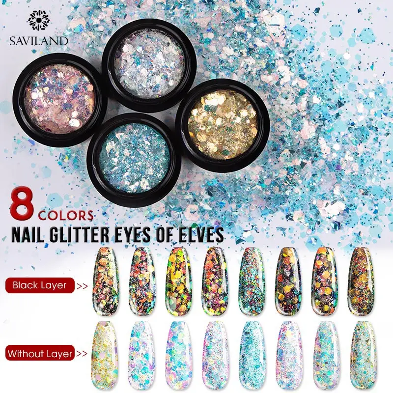 SAVILAND Bubble Nails Золотой зеркальный порошок «Волшебное зеркало» порошок для дизайна ногтей DIY украшения для ногтей инструменты для маникюра