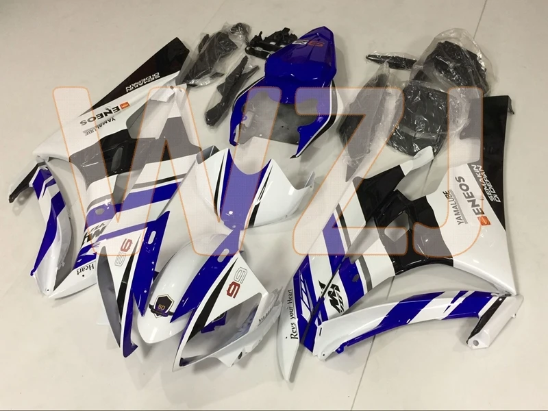 YZF600 R6 06 Обтекатели YZF600 R6 2007 сине-белые черный набор для всего тела YZFR6 2006-2007 мотоцикл обтекатель